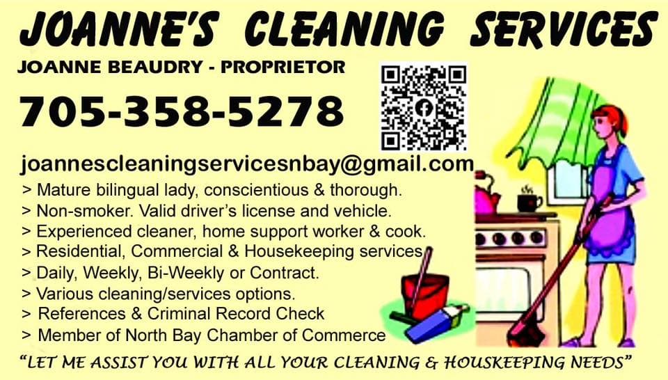 JOANNE'S CLEANING SERVICES logo