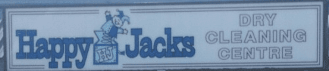 HAPPY JACK'S DRY CLEANING logo