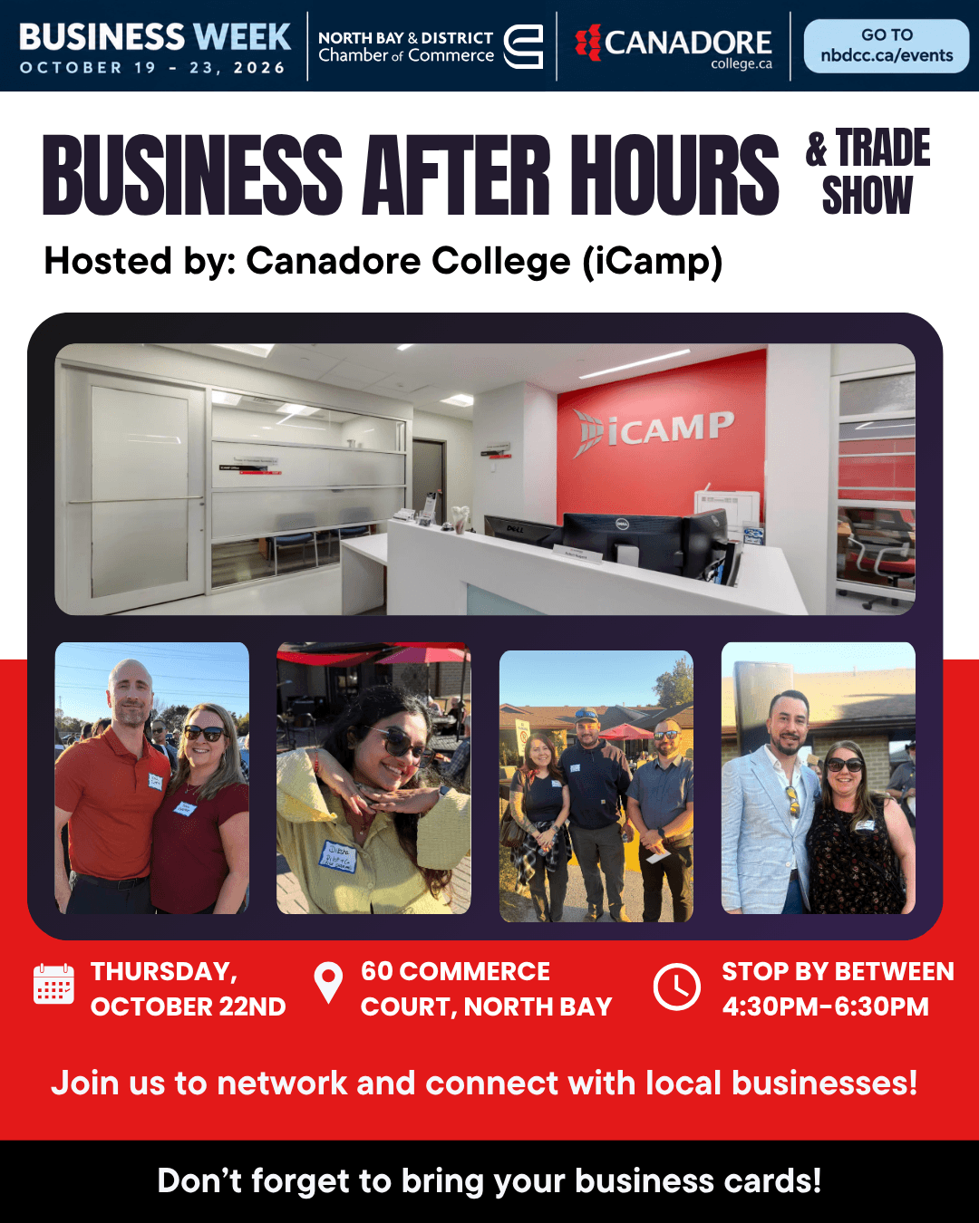 Business After Hours/Trade Show: Canadore College (iCamp)