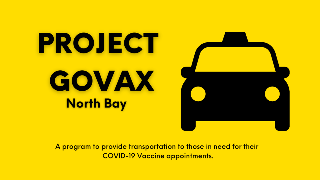 Project GoVax - Covid-19 Coronavirus Transportation Assistance Program for Vaccine - North Bay and District Chamber of Commerce Initiatives
